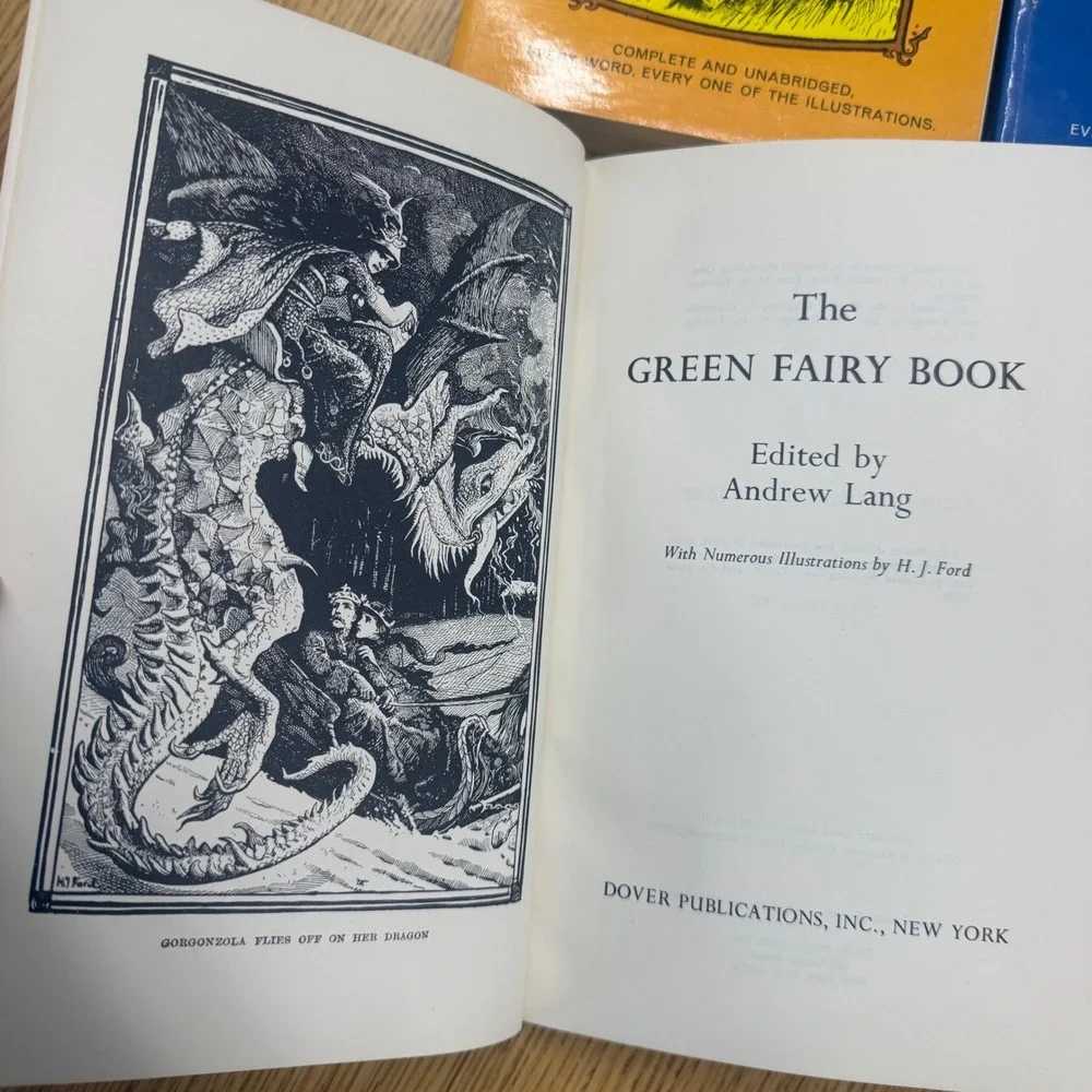 Dover Andrew Lang Fairy Tale Books Box Set 4 Vols Blue Red Green Yellow Good